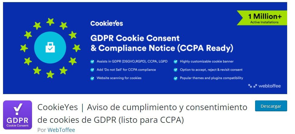 gdpr cookies consent plugin wordpress